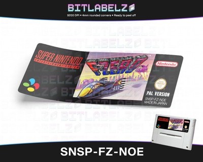 F-Zero [SNSP-FZ-NOE] SNES Label