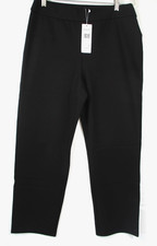 -NWT Eileen Fisher Black Straight Ankle Pant Washable Flex Ponte Size S