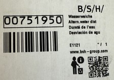 00751950 Brand New Bosch Dishwasher Diverter assy ( complete Assembly)