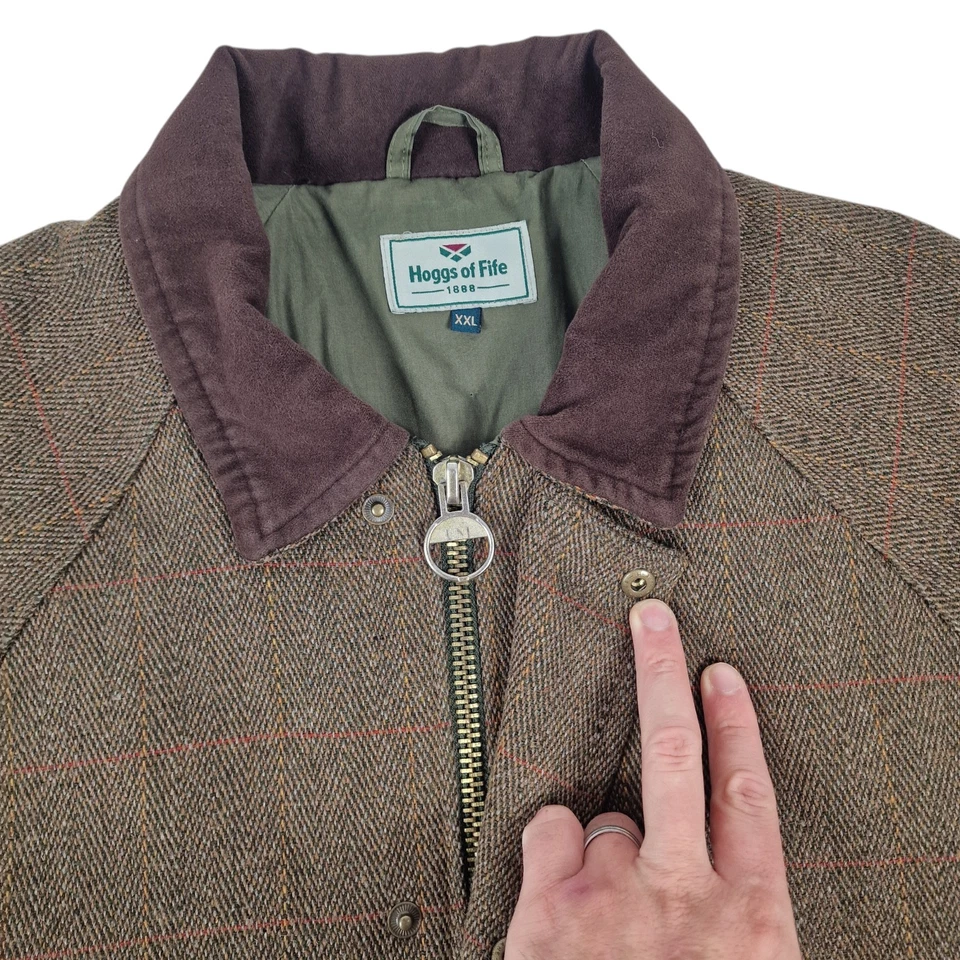 Chaqueta Hoggs Of Fife Para Hombres 2XL XXL Tweed Caza Tiro Lana Ropa de Campo Foto 3 de 4