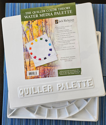 Jack Richeson The Quiller Color Theory Water Media Plastic Palette, Used Once