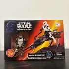 Star Wars Imperial Speeder Bike Scout Trooper Power Of The Force Kenner New