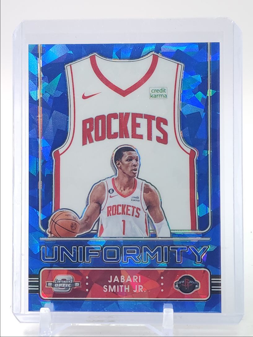 JABARI SMITH JR. 2022-23 CONTENDERS OPTIC UNIFORMITY BLUE ICE /75 Q4935