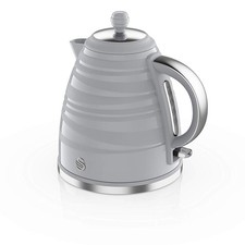 Swan 1.7L Symphony Grey 3000W Jug Kettle Auto Off Dry Protect Cordless Design