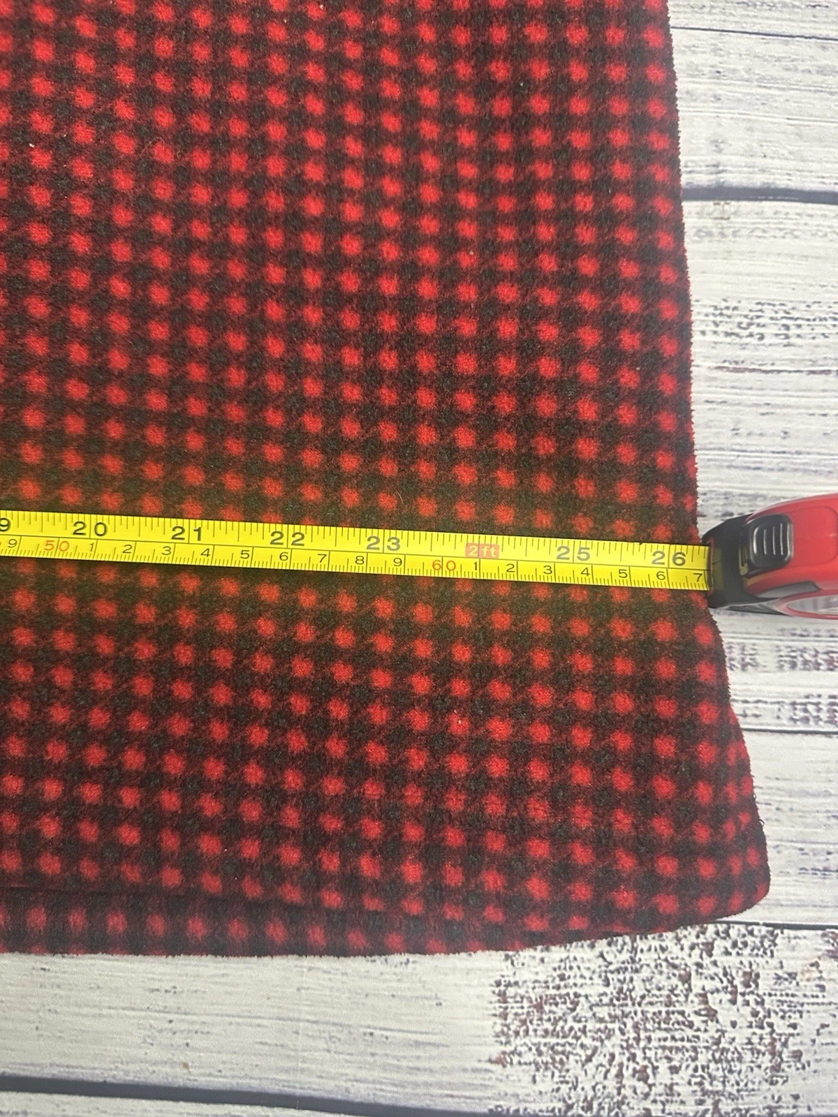 Basic Editions Men's XL Red/Black Check Shacket Sherpa Lined Button Jacket image 5