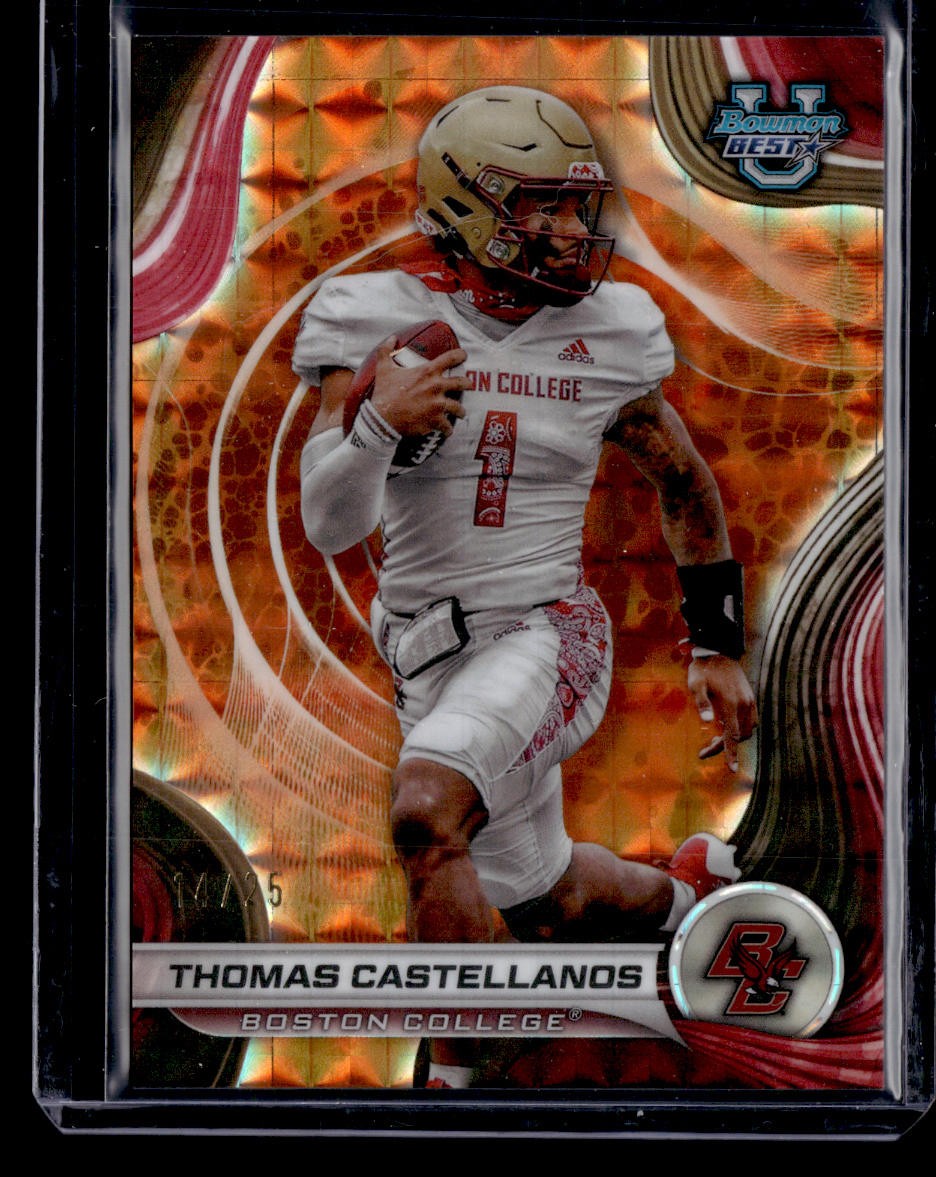 2024 Bowman University Best #78 Thomas Castellanos Orange Geometric #/25