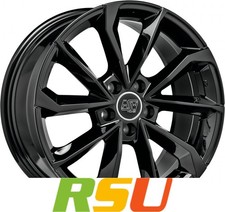 MSW MSW 42 gloss black 7.5x17" ET45 LK5 108 ML 73.1 Alufelgen 17 Zoll