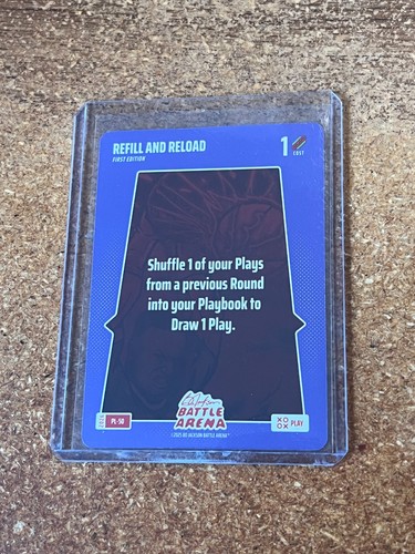 2026 Bo Jackson Battle Arena PLAY CARD # PL-50 REFILL AND RELOAD