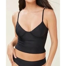 Andie Swim The Canary Tank Top in Black M NWT
