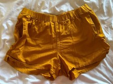 Madewell Yellow Elastic Waist Pull-On Casual Shorts M