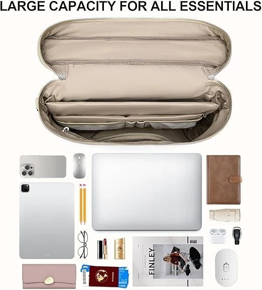 Bolso para portátil para mujer Bolso de trabajo Maletín de cuero Bolso mensajero para negocios Foto 3 de 4