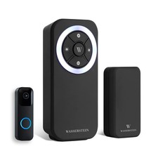 Wasserstein Wireless Doorbell Chime for Blink Video Doorbell (1 Pack, Black)