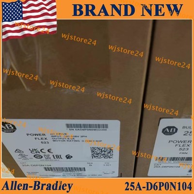 NEW PLC 25A-D6P0N104 PowerFlex 523 AC Drive 6A 3HP Factory Sealed