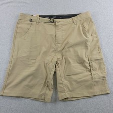 prAna Stretch Zion Short II Mens 38 Beige Sandbar Standard Fit Cargo 38x10