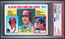 1984 TOPPS TONY PEREZ - MIKE SCHMIDT - DAVE KINGMAN #703 PSA 10