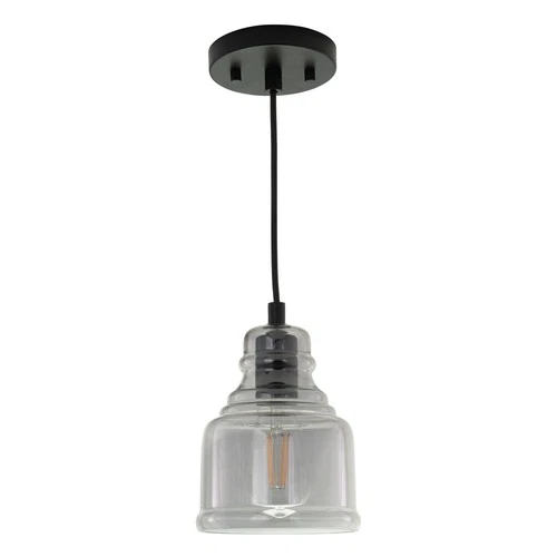 Vaxcel Lighting P0378 Millie 6"W Mini Pendant - Black - Picture 4 of 12