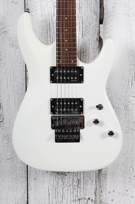Schecter C-6 Deluxe Solid Body Electric Guitar Satin White Finish