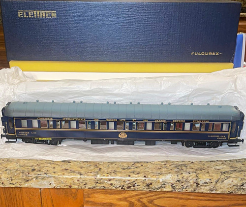 Como nuevo 1974 Elettren Fulgurex calibre O latón CIWL tren azul coche para dormir 1503 Nuevo de Lote Antiguo | Condition: New