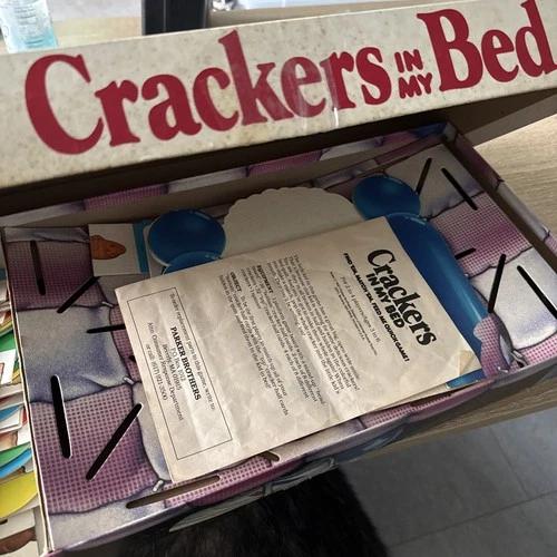 Vintage Crackers in My Bed Board Game 1987 Parker Brothers