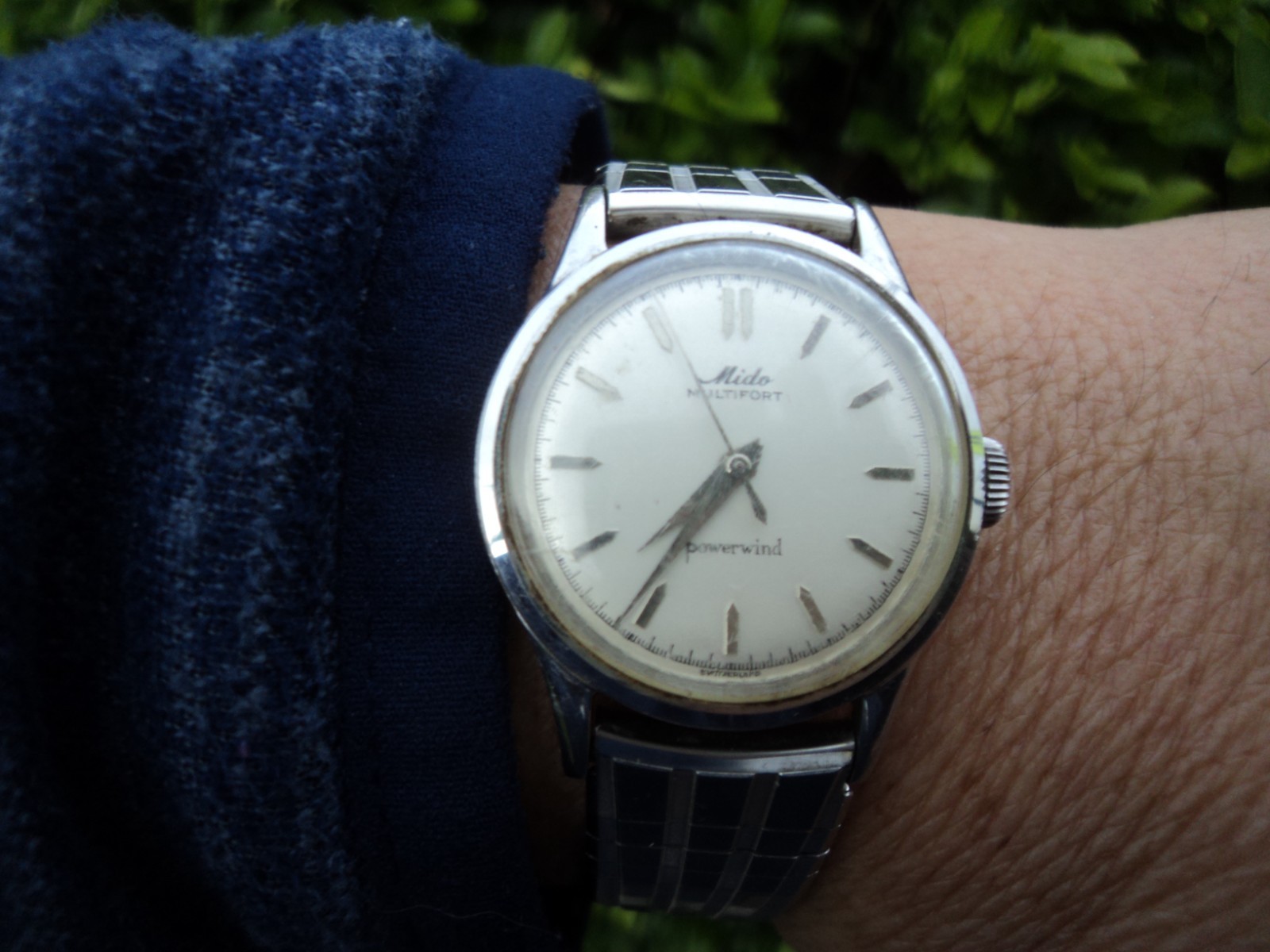 Vintage Mido Multifort Superautomatic Powerwind Antimagnetic  Wristwatch Works!