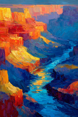 Grand Canyon United States 24x36 Giclée Art Print Ltd 1/25 Signed COA Romble V14