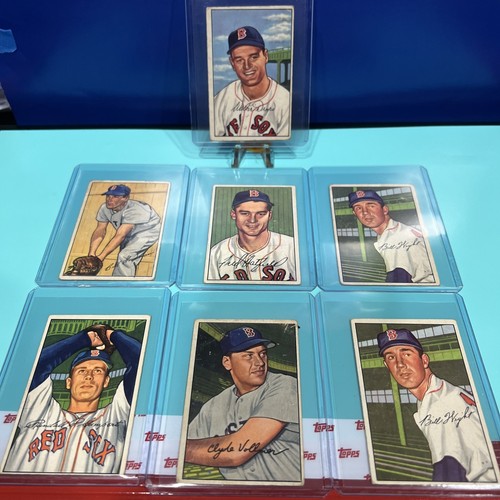 1952 Bowman Boston Red Sox Lot Of 7 Cards (See Photos)