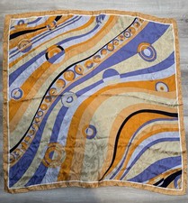 Women  s Colorful 100 Silk Scarf Geometric Print Large