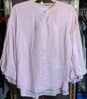 MAC Collection Damen Bluse Blush Pink Ballonärmel Größe M