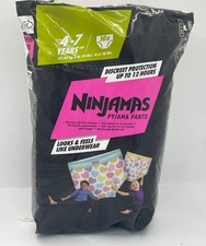 Pampers Ninjamas Pyjama Pants Unisex Hearts 4-7 Years 10 Count Jumbo Pack 0.80 per nappy
