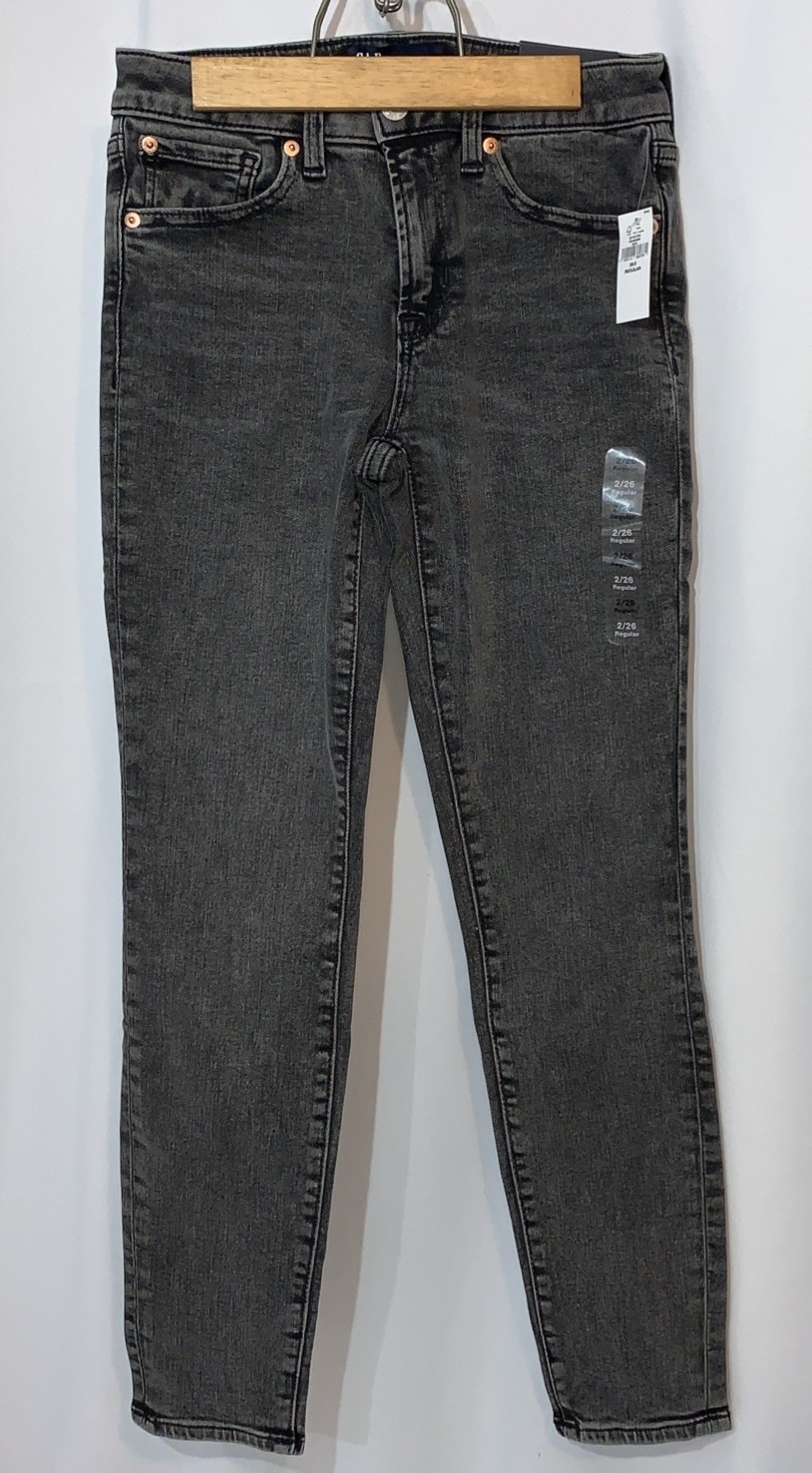 Gap Mid Rise Universal Leggings Jean-Black Wash-Size 2/26R-NWT