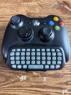 Xbox 360 Controller With Chatpad Keyboard Microsoft Black - Genuine