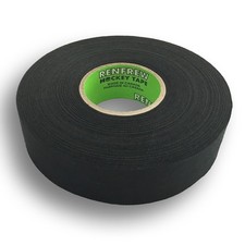 Renfrew, Cloth Hockey Tape, 1" Straight Edge Black, 30yd Black, Straight Edge