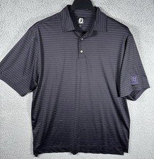 Footjoy Polo Shirt Mens Extra Large XL Striped Stretch Golf Performance