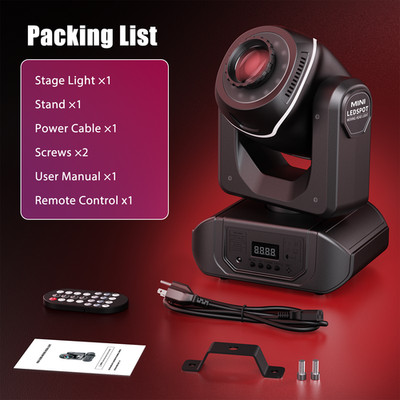 150W LED Beam Moving Head Light 8Gobo RGBW DJ Disco Party Strobe Stage Lighting