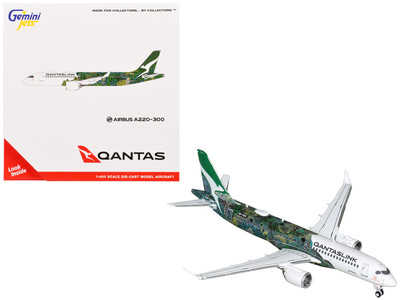 GeminiJets 1:400 カンタス航空 A220-300 VH-X4A Airbus A220-300 QantasLink (VH-X4A) White/Graphics 1/400