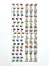 Me & My Big Ideas Christmas Borders Scrapbook Stickers lights cookies