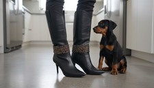 Women Fashion 2PCS Boot Chain Bracelet Shoe Wrap Around Strap Charm Rhinestones