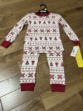 NWT Carter s Child of Mine Snowflake/Trees Pajama Set Long Sleeve Pants 3t