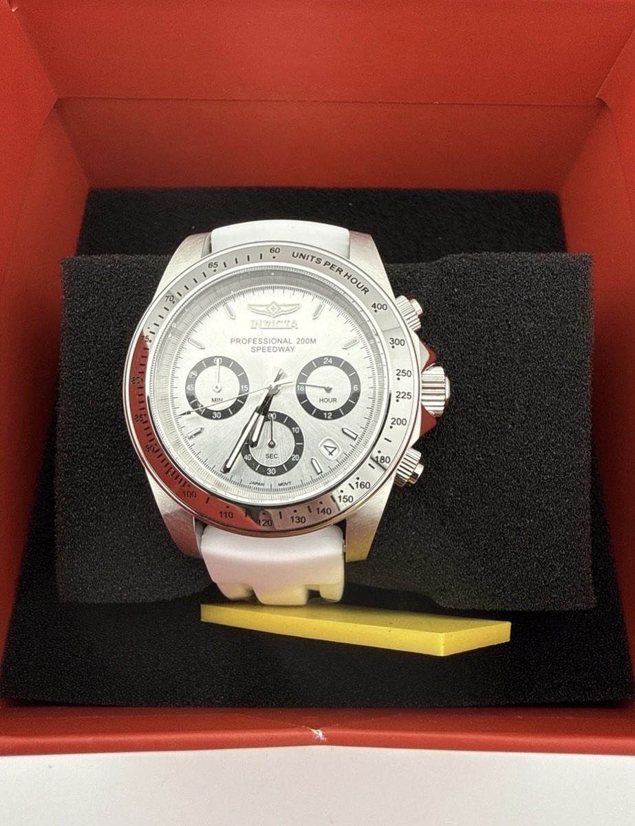 Invicta 50488 Speedway Montecarlo Watch - 40mm, White Mens Watch