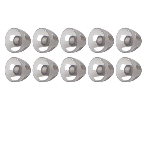 10 Pcs Hearing Aids Dome Soft Open Domes Black Layer Replacements Eartip (8mm - Picture 13 of 22