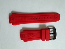 Swiss Legend Neptune Silicone/Rubber Red band strap for 53mm watches