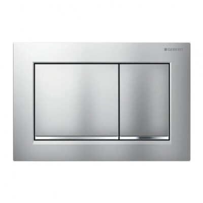 Geberit Omega30 Unterputzsteuerung matt chrom/glanz chrom pflegeleicht 115.080.JQ.