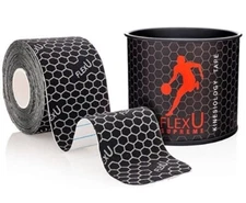 FlexU Tape Roll Kinesiology Therapeutic Elastic Sports Roll Y-Shaped Pre-Cut