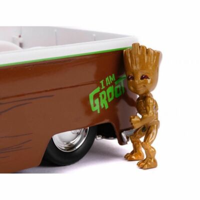Jada Marvel – Camion VW Groot – Échelle 1:24 – Figurine Métal Incluse