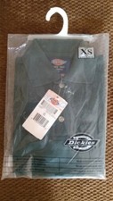 Dickies Kids Long Sleeve Polo Shirt Uniform - Green- Size XS 4 - New