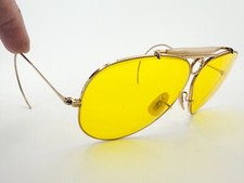 Vtg Ray Ban B L 1/10 12K GF Bullet Hole Shooter 62mm Sunglasses FRAMES K821