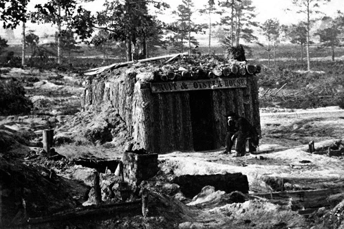 New 5x7 Civil War Photo: Bomb-Proofed Restaurant during Seige of Petersburg