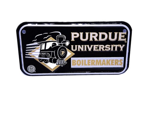 NCAA LICENSED PURDUE BOILERMAKERS 6 X 3 METAL NOVELTY BCYCLE LICENSE PLATE TAG - Picture 5 of 12