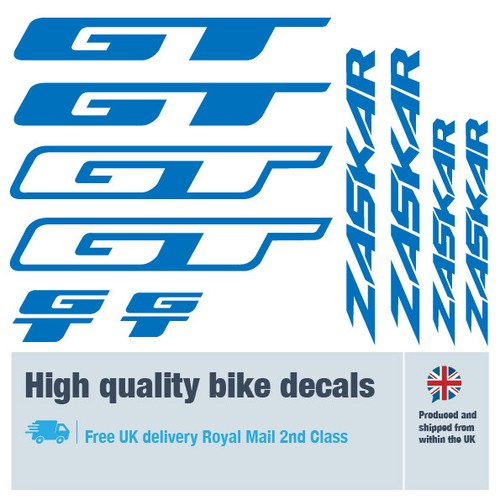GT Zaskar bike decals labels with free bike protection (26 pack) - 20 colours - Picture 45 of 48