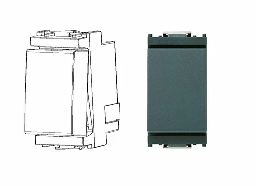 VIMAR 16000 UNIPOLAR SWITCH 1P 10 GREY VIMAR IDEA SERIES